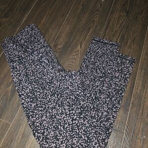 Athleta Black and Brown Abstract Leggings